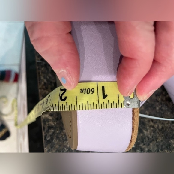 🌟HP🌟 LILAC LAVENDER Chunky Heel Mules Clogs Platform Summer Spring Picnic 90s - Picture 16 of 16